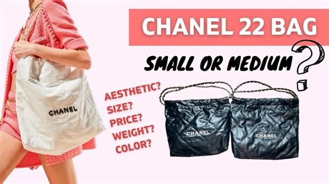 chanel 22k bag|Chanel 22 bag size comparison.